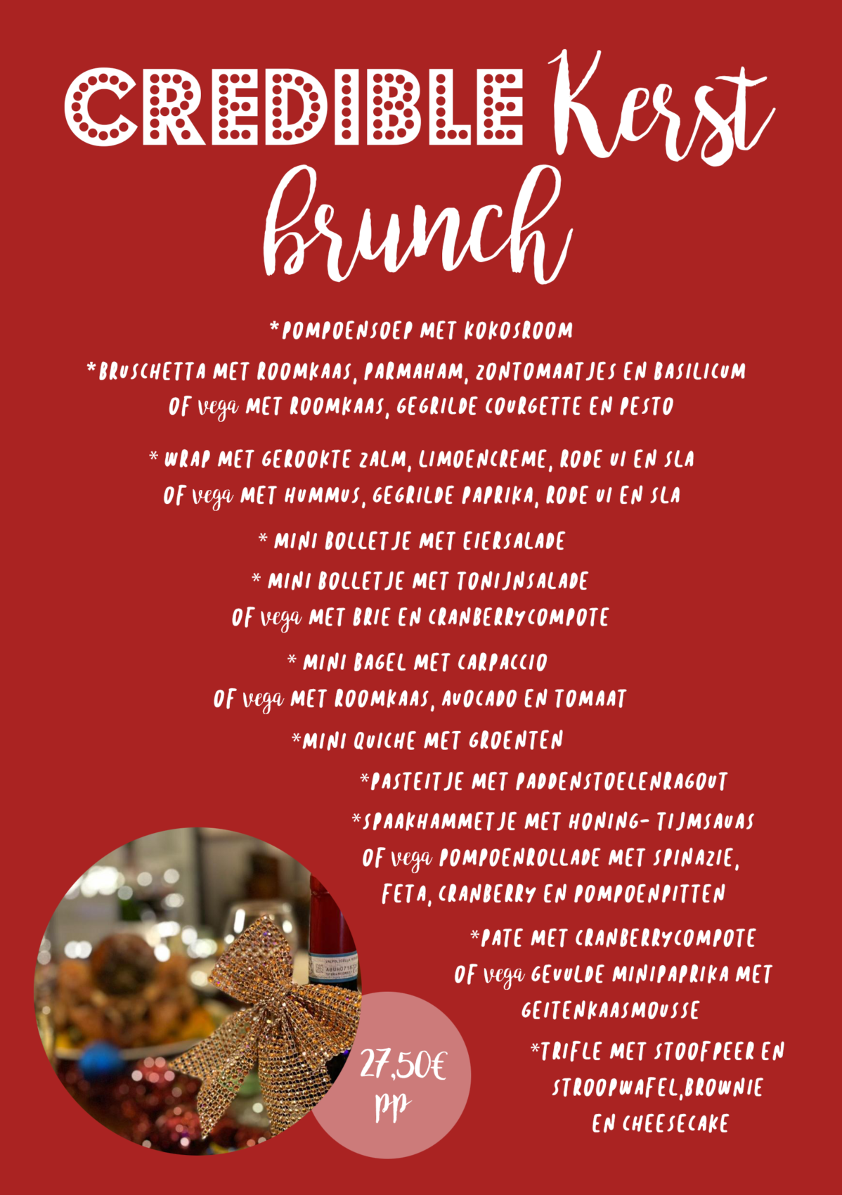 kerstbrunch Credible Nijmegen Sleep Eat & Drink